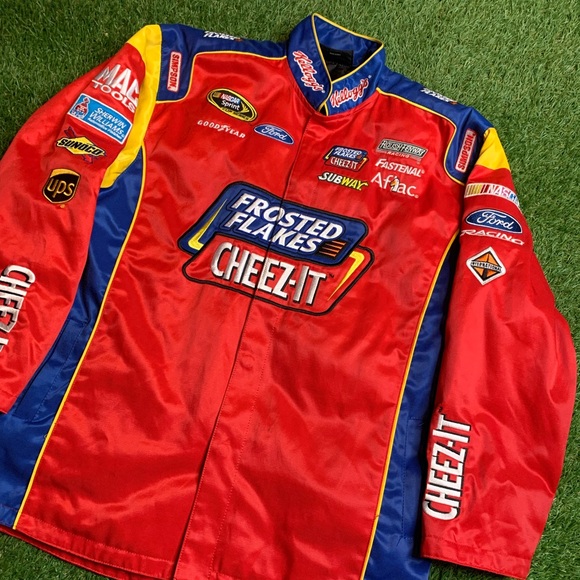 Chase Authentics Nascar Jacket Large Kelloggs Tony The Tiger Ford Cheez-it - Picture 11 of 13